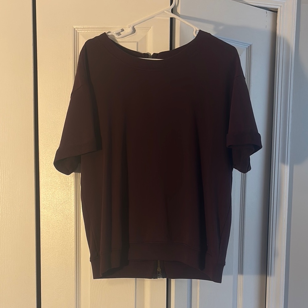 True Religion Black Boxy Short Sleeve Tee